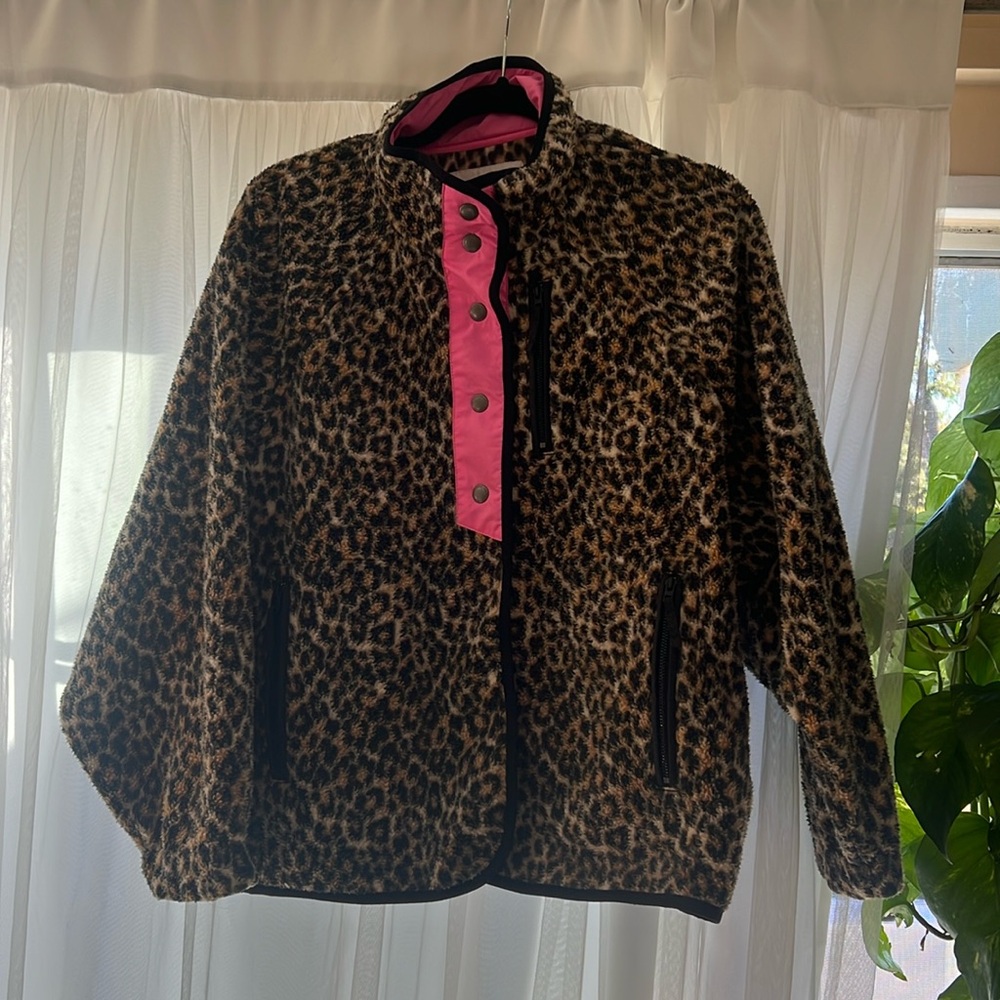 Cozy Leopard Print Jacket